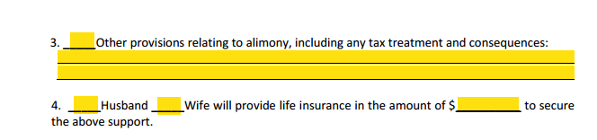 MSA Section 2 Spousal Support Alimony
