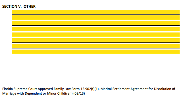 MSA Section 5 Other Agreements