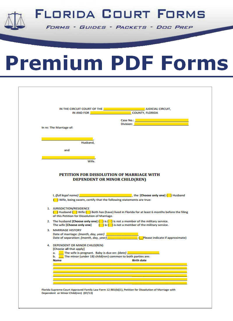 Florida Family Law Forms Interactive Fillable Family Law Forms In Pdf